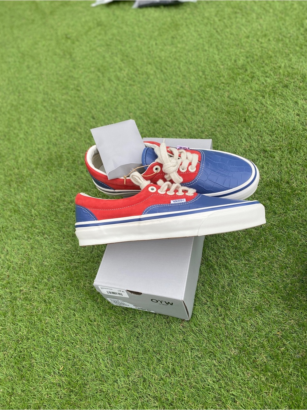 VANS OTW Era 95 Vibram Racing Red Navy Blue VNO00E8YGHP Shoes Mens